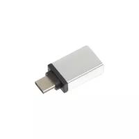 Переходник USB-TypeC RED LINE, F-M, для подключения портативных устройств, OTG, серый, УТ000012622