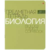 Альт Тетрадь предметная Новая классика. Биология 7-48-1100/03, клетка, 48 л., 20 шт., зеленый