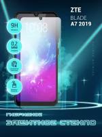 Защитное стекло для ZTE Blade A7 2019, ЗТЕ Блейд А7 2019 на экран, гибридное (пленка + стекловолокно), Crystal boost