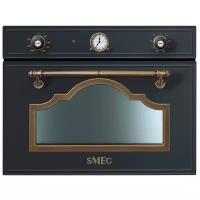 Микроволновая печь встраиваемая Smeg SF4750MAO, черный