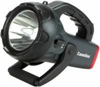 Camelion 2931R2 (фонарь аккум. 220В/12В, карбон, 10W CREE LED, 4В 4А-ч, пластик, коробка)