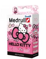 Medrull Лейкопластыри медицинские детские в стрипах, "Hello Kitty", 10 шт