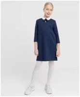 Школьное платье Button Blue, размер 128, синий