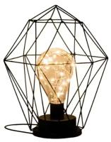 Прикроватная настольная лампа Grand Price для домашнего декора лофт стиль "Геометрия", теплый свет