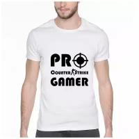 Футболка Counter Strike Gamer. Цвет: белый. Размер: XXL