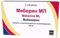 Меберин МЛ капс. пролонг. высвоб. действ., 200 мг, 30 шт