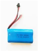 Аккумулятор 7.4V 3000 mAh Li-Ion 18650 разъем YP SM 2P, для радиоуправляемой машинки, танка, катера