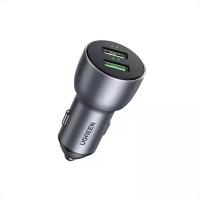 Автомобильное зарядное устройство UGREEN CD213 (10144) Fast Car Charger. Цвет: темно-серый