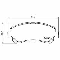 Комплект передних тормозных колодок Nisshinbo NP2029 для Nissan Qashqai I, Rogue, Sentra VI, X-Trail