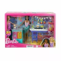 Barbie Brooklyn and Malibu's Food Stand on the Beach - Барби Бруклин и продуктовый киоск на пляже Малибу HNK99