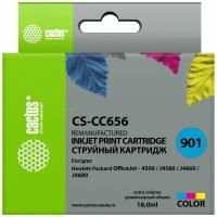 Картридж Cactus CC656A (CS-CC656) 901 цветной для HP