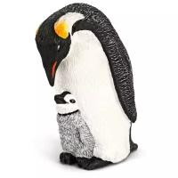 Schleich Императорский пингвин с птенцом 14632