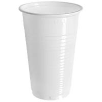 OfficeClean Набор одноразовых пластиковых стаканов стандарт, 200 мл, 100 шт., белый
