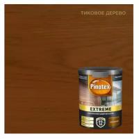 Пропитка декоративная для защиты древесины Pinotex Extreme тик полуматовая 0,9 л