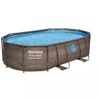 Бассейн Bestway Power Steel Swim Vista Series II в комплекте 56946