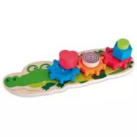 Развивающая игрушка Eichhorn Крокодил 100005406, разноцветный
