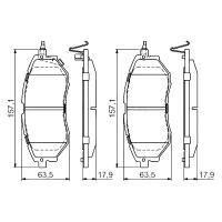 Колодки тормозные дисковые перед Bosch 0 986 494 679