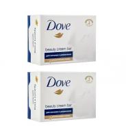 Dove Крем-мыло кусковое Красота и уход, 2 шт., 90 г