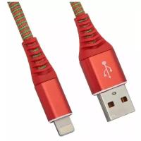 Кабель Liberty Project USB - Lightning "Носки", 1 м, красный