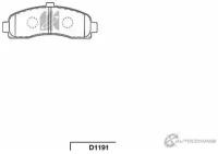 Колодки тормозные передние MICRA (K11) KASHIYAMA D1191