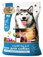 Сухой корм Grand Dog Ostrich с мясом страуса для средних и крупных собак 4,5 кг