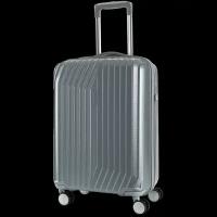 Чемодан Samsonite BY125001-1, 30 л, размер S, серебряный