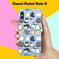 Силиконовый чехол на Xiaomi Redmi Note 6 Коты / для Сяоми Редми Ноут 6