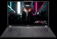 17.3" Ноутбук GIGABYTE AORUS 17H BXFBXF-74KZ554SD 1920x1080, Intel Core i7 13700H 2.4 ГГц, RAM 16 ГБ, DDR5, SSD 1 ТБ, NVIDIA GeForce RTX 4080, без ОС, BXF-74KZ554SD, черный