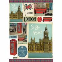 Карта для декупажа London 50 х 70 см* STAMPERIA DFG404