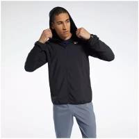 Куртка Reebok для мужчин, Размер:M, Цвет:черный, Модель:ID TRAIN WOVEN JACKET