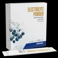 Электролиты Maxler Electrolyte Powder - Черника, 15х6,8 г - Поддержка электролитного баланс - Комплекс микроэлементов