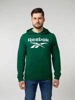 Толстовка Reebok для мужчин, Размер:L, Цвет:зеленый, Модель:REEBOK IDENTITY BIG LOGO FT HOODIE