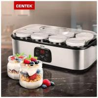 Йогуртница Centek CT-1443, 30 Вт, 8 ёмкостей, стекло, таймер Centek 5294928