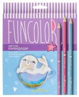 Карандаши цветные "FUNCOLOR" (пластиковые), 24 ЦВ. 4 вида