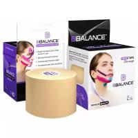 Кинезио тейп для лица BB FACE TAPE 5 см × 5 м хлопок бежевый (BBALANCE- Южная Корея)