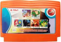 Super Aladdin и Aladdin 2, Lion King, Ariel, Ninja Turtles 1-4, Boogerman, Mortal Kombat 4 - сборник хитов на Dendy (всего 10)