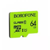 Карта памяти Borofone 64GB microSD Card Class 10 (Зеленый)