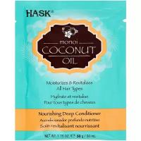 Hask Monoi Coconut Oil Кондиционер питательный с кокосовым маслом для волос, 50 г, 50 мл, пакет