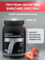 Сывороточный протеин Академия-Т "Sportein Enriched Protein", 900 гр, Клубника