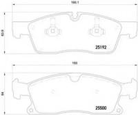 К-т торм. колодок Fr MB ML350 (W166) 11- Brembo P50108