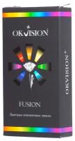 Цветные контактные линзы OKVision Fusion Sapphire Blue, -8.50, 8.6