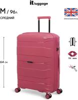 Чемодан на колесах it luggage/средний размер - M/96л/полипропилен/увеличение объема