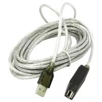 Кабель удлинительный Vcom USB2.0-repeater, удлинительный активный 5м