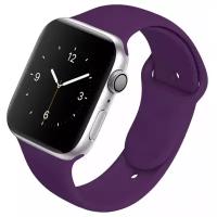 Силиконовый ремешок для Apple Watch 38/40/41 mm, фиолетовый, размер s/m