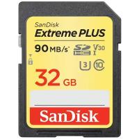 Карта памяти SanDisk Extreme PLUS SDHC Class 10 UHS Class 3 V30 90MB/s