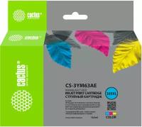 Картридж струйный CACTUS (CS-3YM63AE) для HP Deskjet 2320/2710/2720/2723/4120/4122/4130, цветной