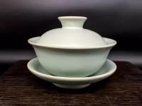 Гайвань Жу Яо "Бирюзовая" 120 мл, посуда для чайной церемонии, чашка с крышкой