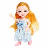 Кукла КНР шарнирная "Есения" в платье, блондинка (9046728)