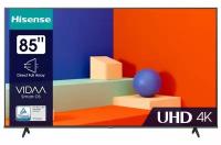 Телевизор HISENSE 85A6K, 85 дюймов, 4k, usb, hdmi, Smart, черный