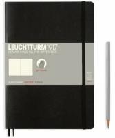 Записная книжка Leuchtturm Composition В5, в точку, черная, 123 страниц, мягкая обложка